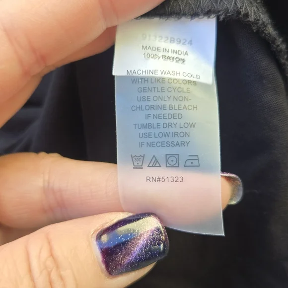 Vince Camuto Black Ruffle Sleeve Maxi Dress - Picture 10 of 10